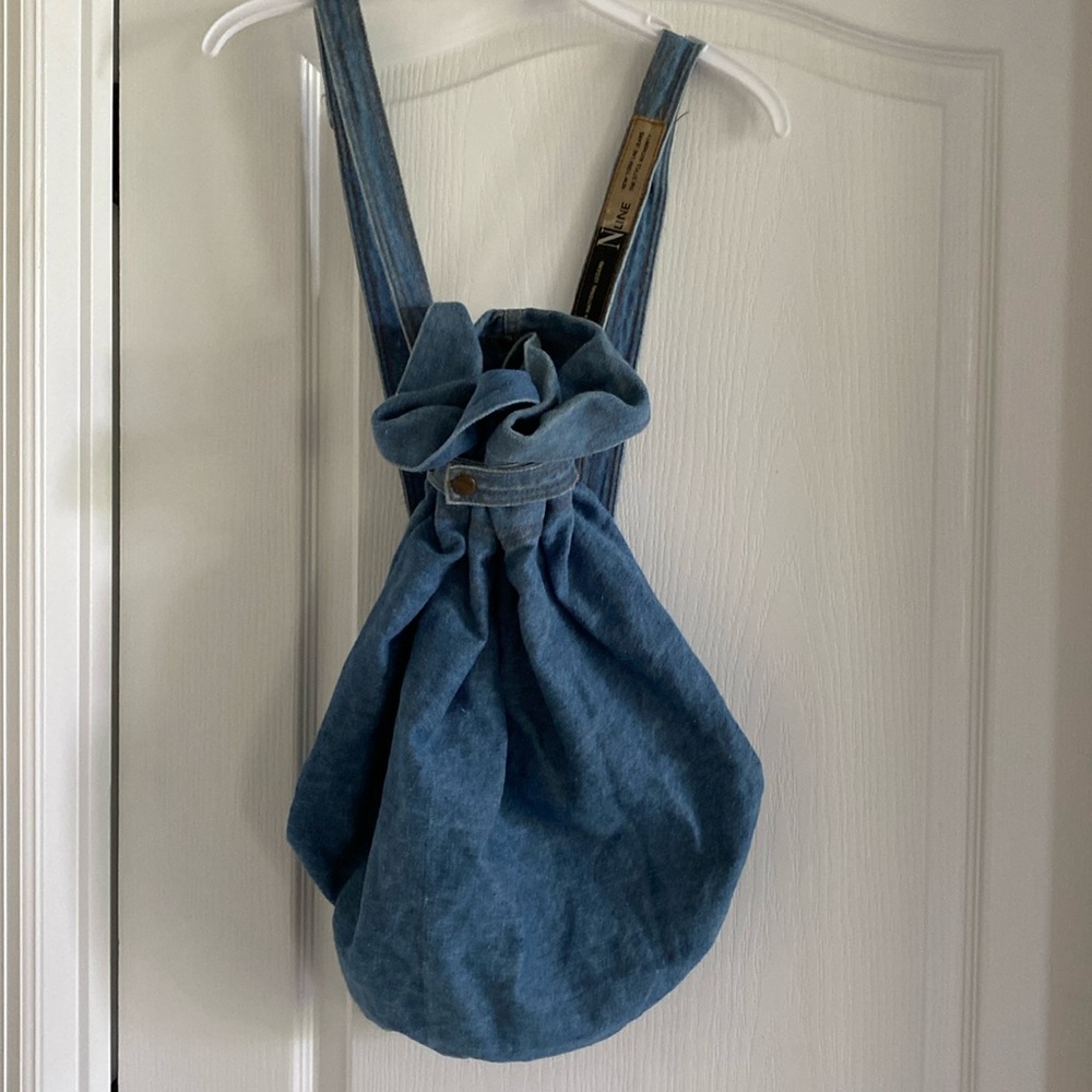 New York Line Jeans Vintage 80s/90s Denim Backpack
